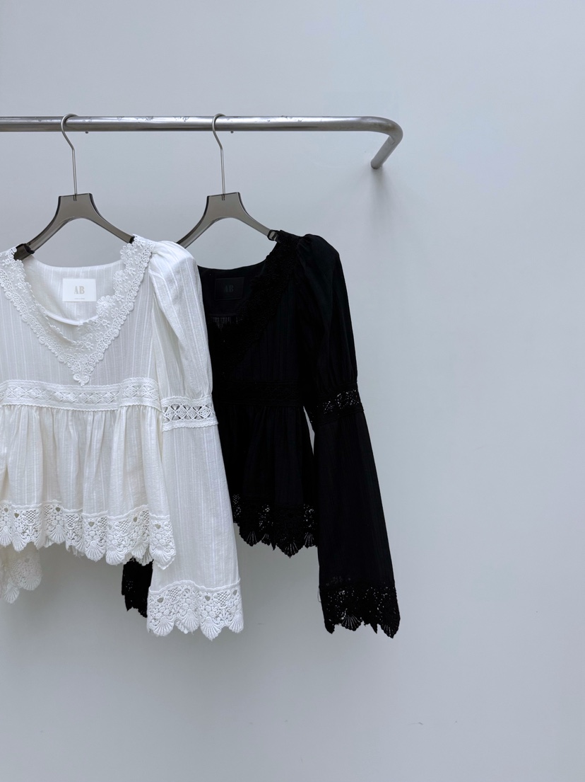 AB東大門代購女士新品時尚26春夏推薦熱賣職業襯衫蕾絲衫AB襯衫/蕾絲衫