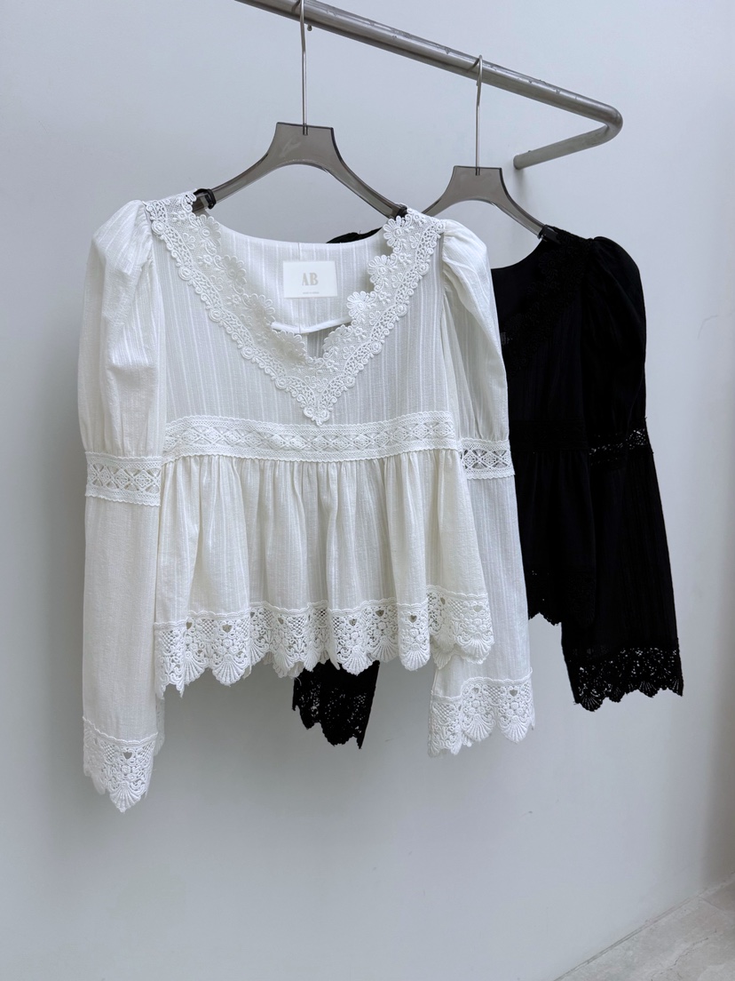 AB東大門代購女士新品時尚26春夏推薦熱賣職業襯衫蕾絲衫AB襯衫/蕾絲衫