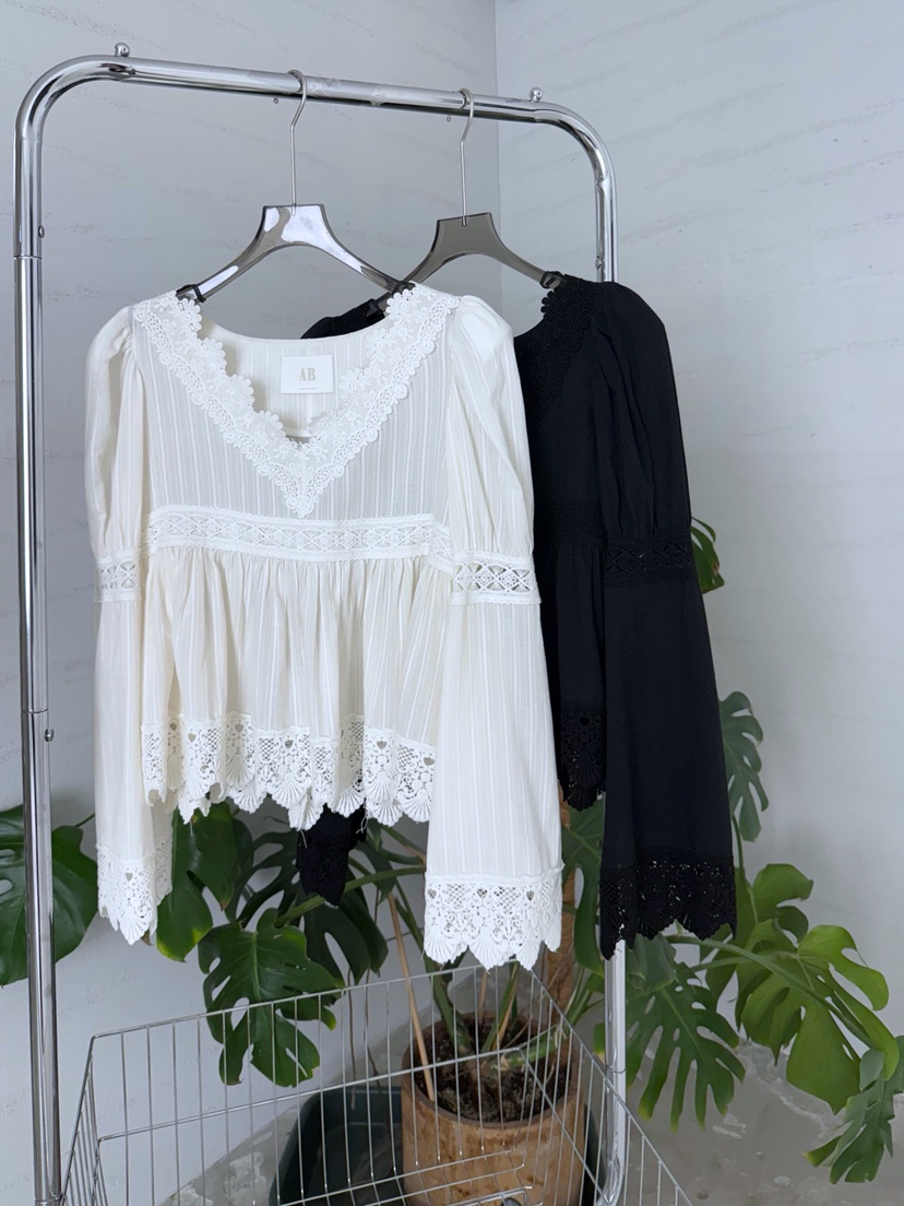 AB東大門代購女士新品時尚26春夏推薦熱賣職業襯衫蕾絲衫AB襯衫/蕾絲衫
