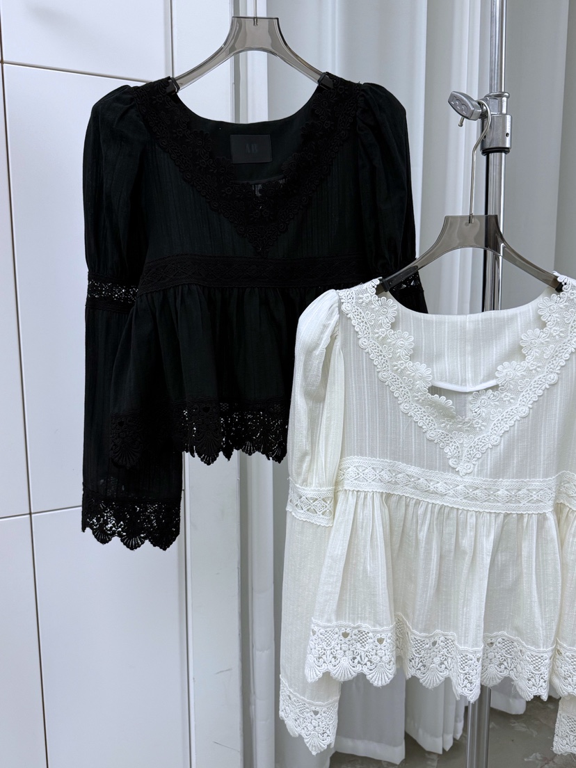 AB東大門代購女士新品時尚26春夏推薦熱賣職業襯衫蕾絲衫AB襯衫/蕾絲衫