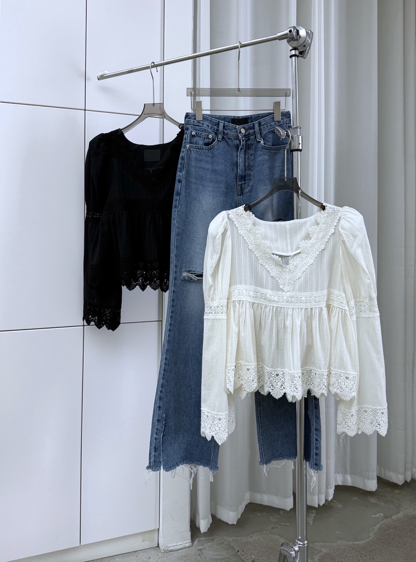 AB東大門代購女士新品時尚26春夏推薦熱賣職業襯衫蕾絲衫AB襯衫/蕾絲衫