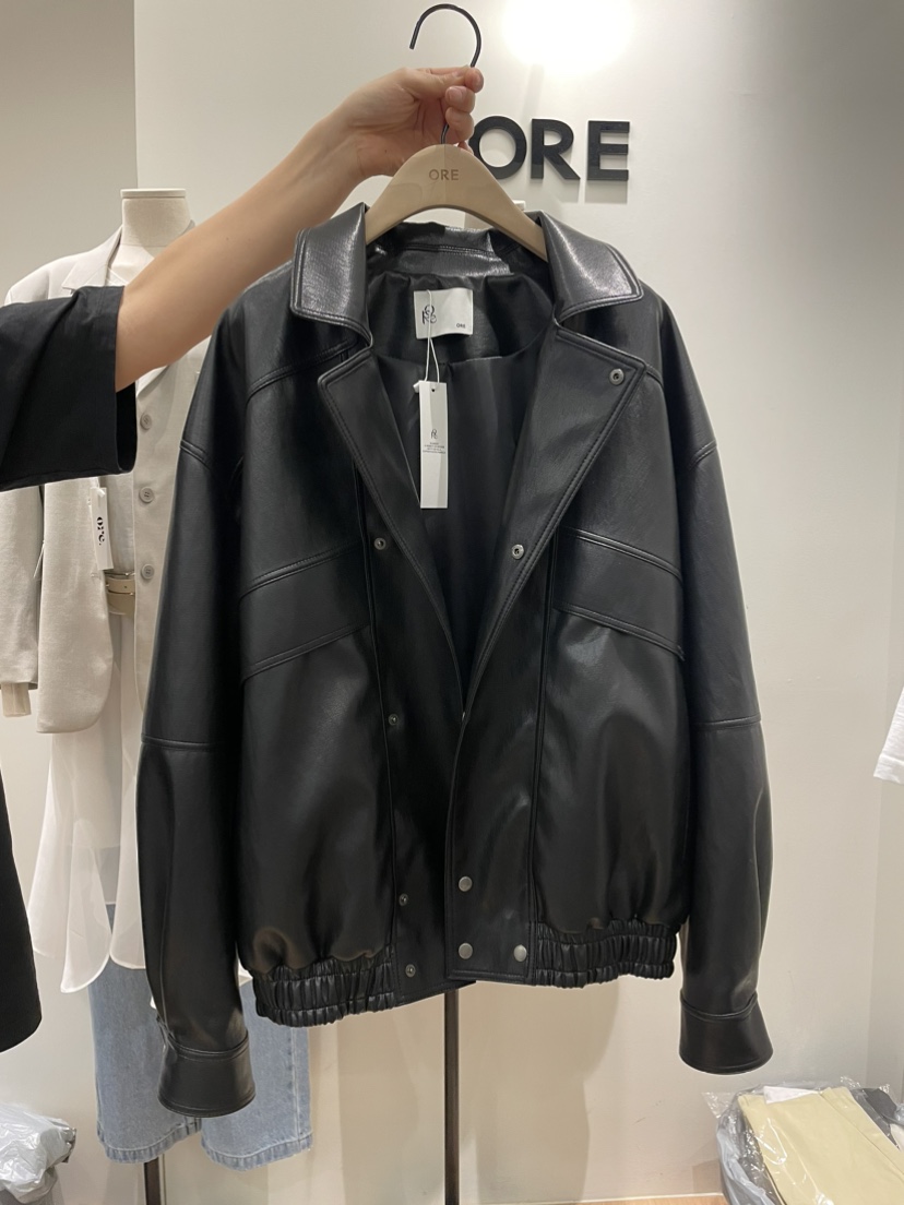 ORE-P韓國直郵女裝新款休閑人氣推薦時尚26春夏夾克皮革ORE夾克圖色1