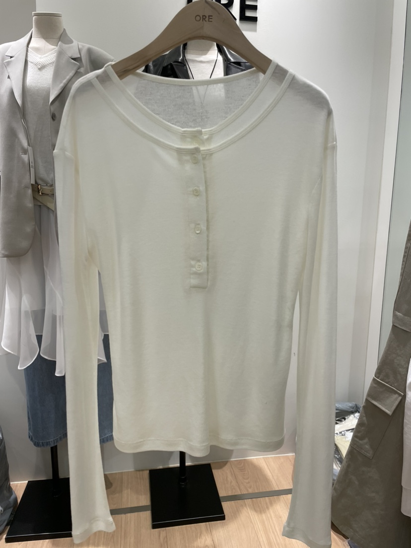 ORE-P東大門實拍女裝新款推薦休閑26春夏真品職業長袖T恤ORE長袖T恤圖色1