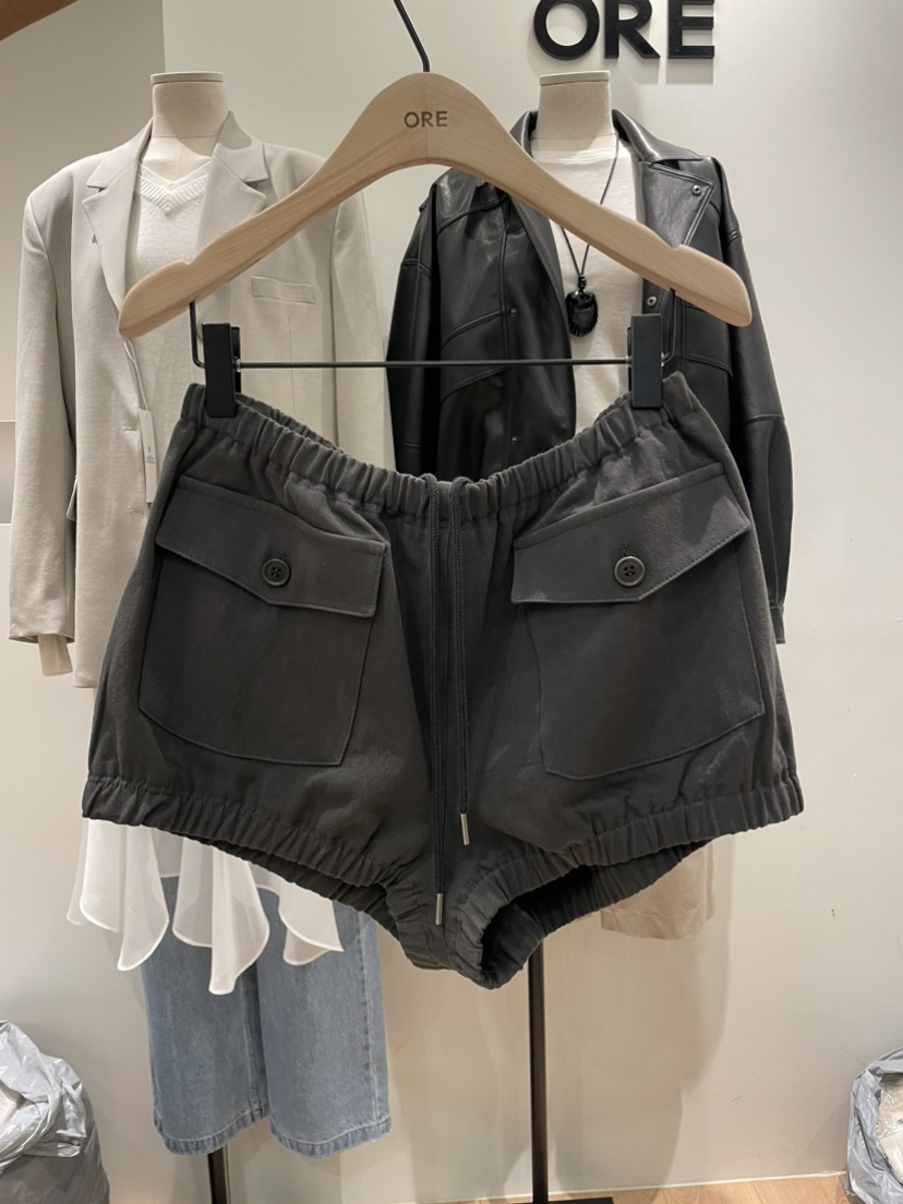 ORE-P韓國代購女裝新款真品推薦26春夏休閑時尚短褲口袋ORE短褲圖色3