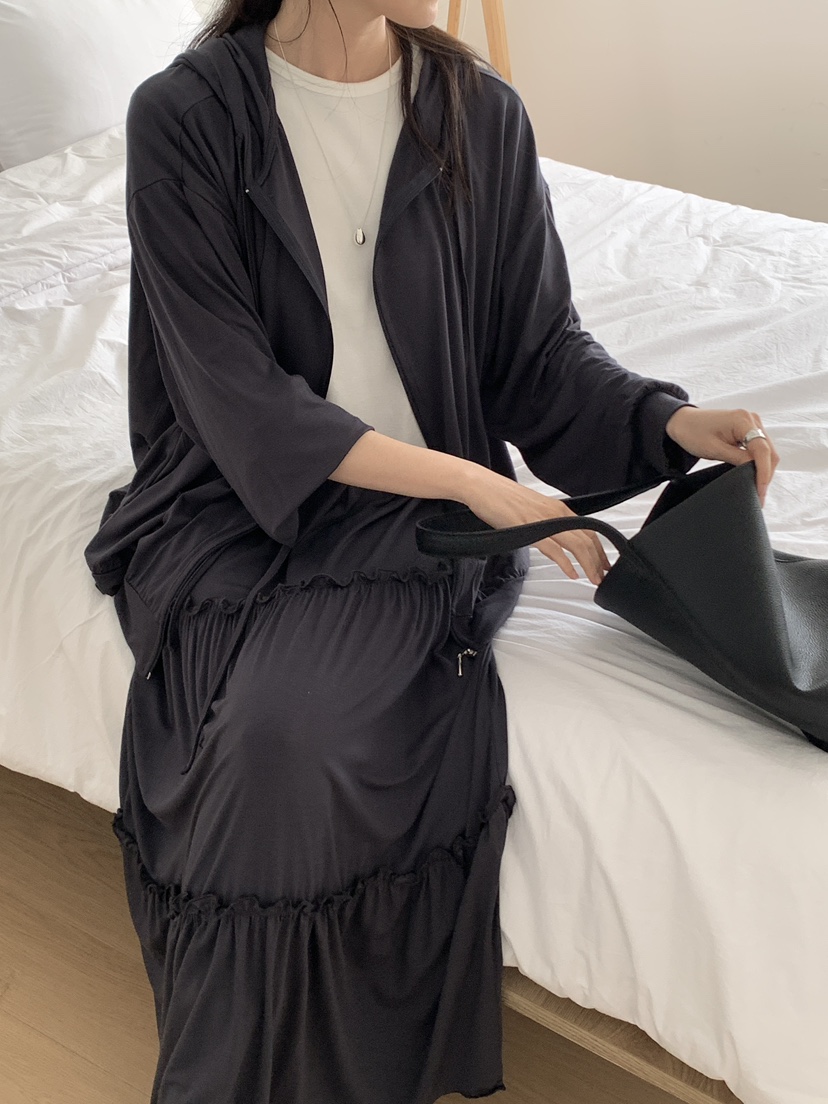 PLANTS ON GRAY韓國代購女裝新款人氣夾克連帽拉鏈衫寬松PLANTS ON GRAY夾克