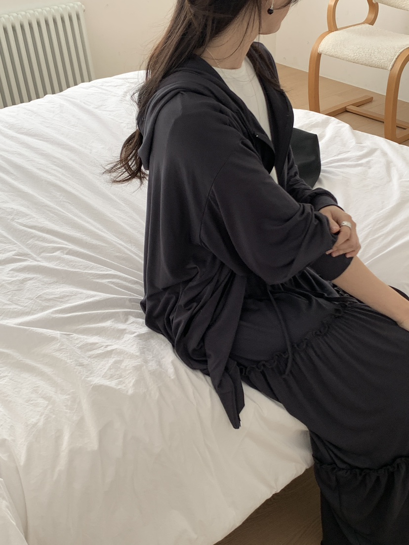 PLANTS ON GRAY韓國代購女裝新款人氣夾克連帽拉鏈衫寬松PLANTS ON GRAY夾克