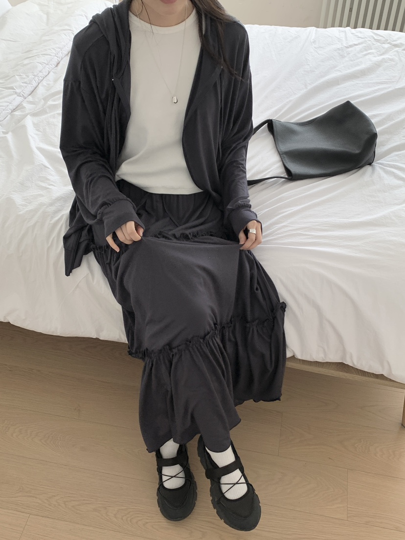 PLANTS ON GRAY韓國代購女裝新款人氣夾克連帽拉鏈衫寬松PLANTS ON GRAY夾克