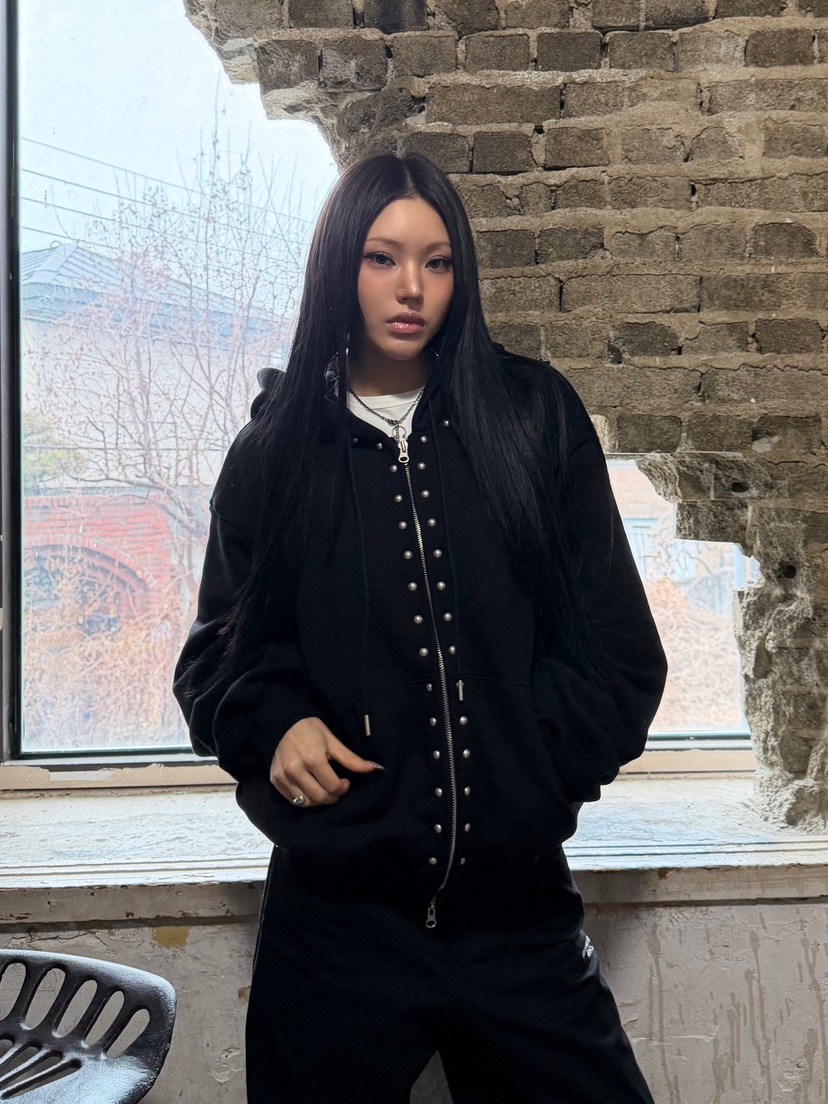 SEEOT東大門代購女裝新品休閑26春夏夾克連帽拉鏈衫男女同款SEEOT夾克