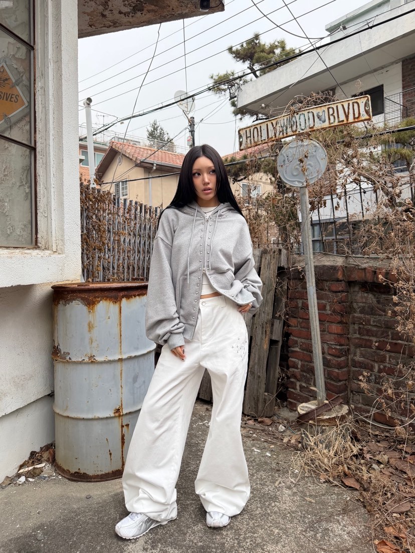 SEEOT東大門代購女裝新品休閑26春夏夾克連帽拉鏈衫男女同款SEEOT夾克