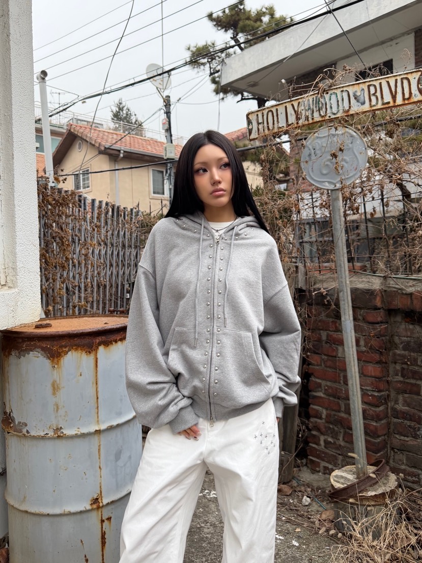 SEEOT東大門代購女裝新品休閑26春夏夾克連帽拉鏈衫男女同款SEEOT夾克