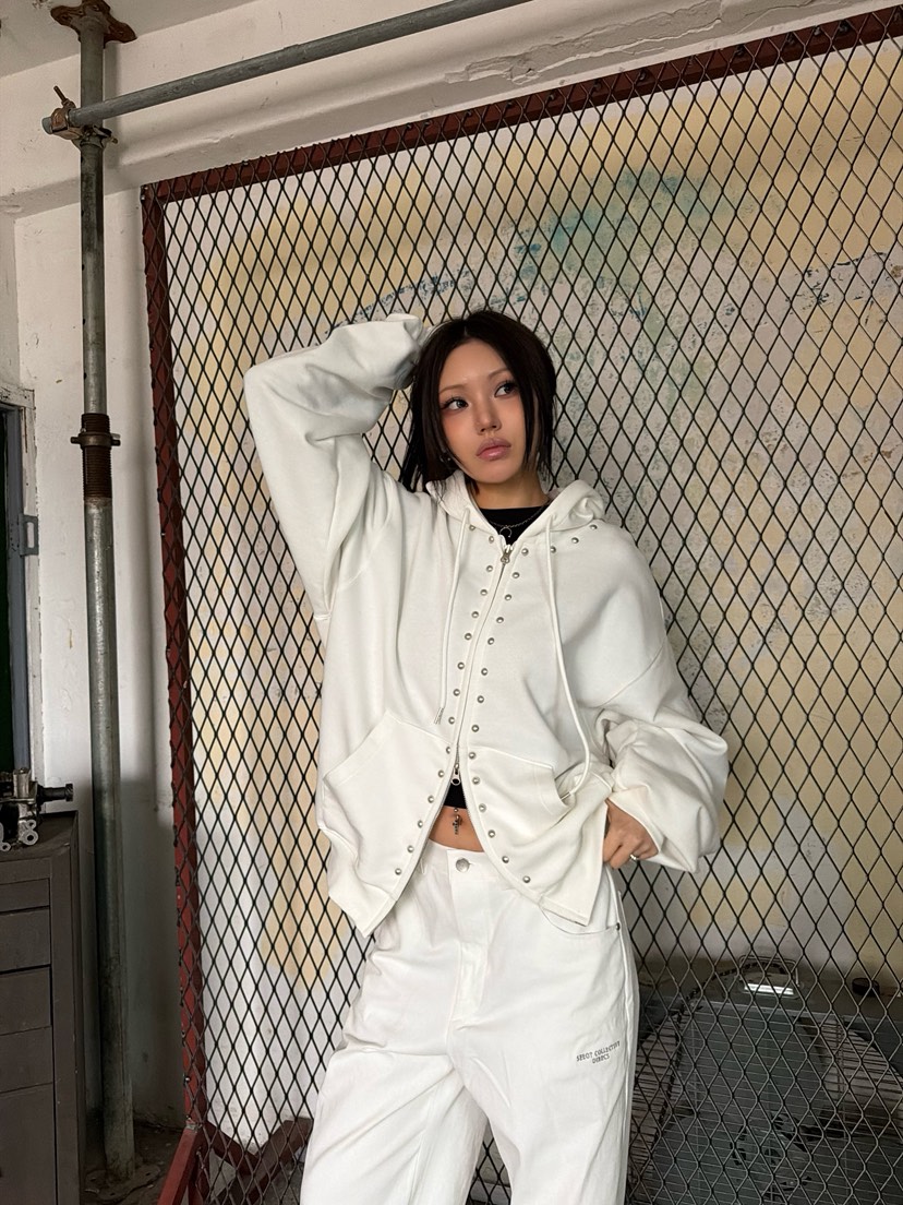 SEEOT東大門代購女裝新品休閑26春夏夾克連帽拉鏈衫男女同款SEEOT夾克