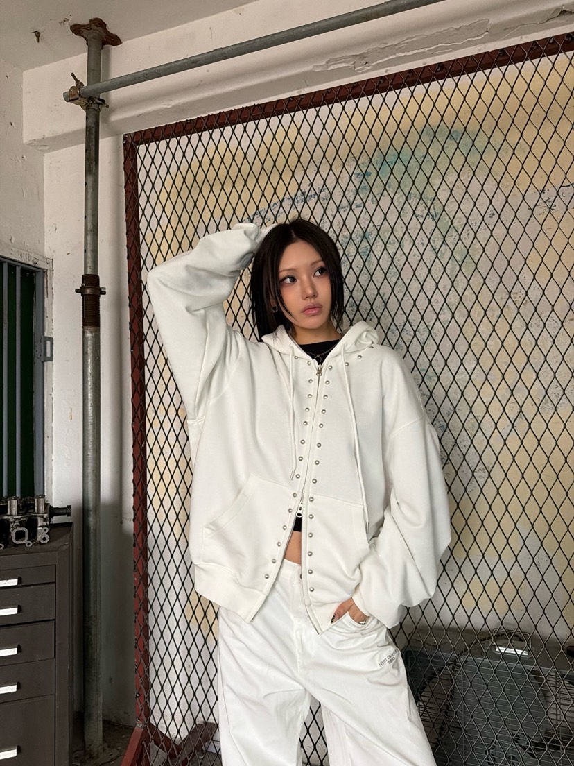 SEEOT東大門代購女裝新品休閑26春夏夾克連帽拉鏈衫男女同款SEEOT夾克