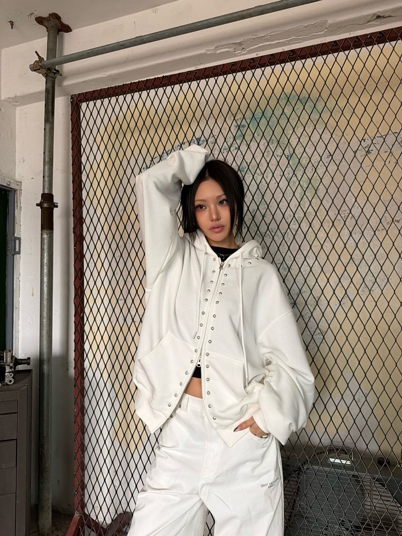 SEEOT東大門代購女裝新品休閑26春夏夾克連帽拉鏈衫男女同款SEEOT夾克