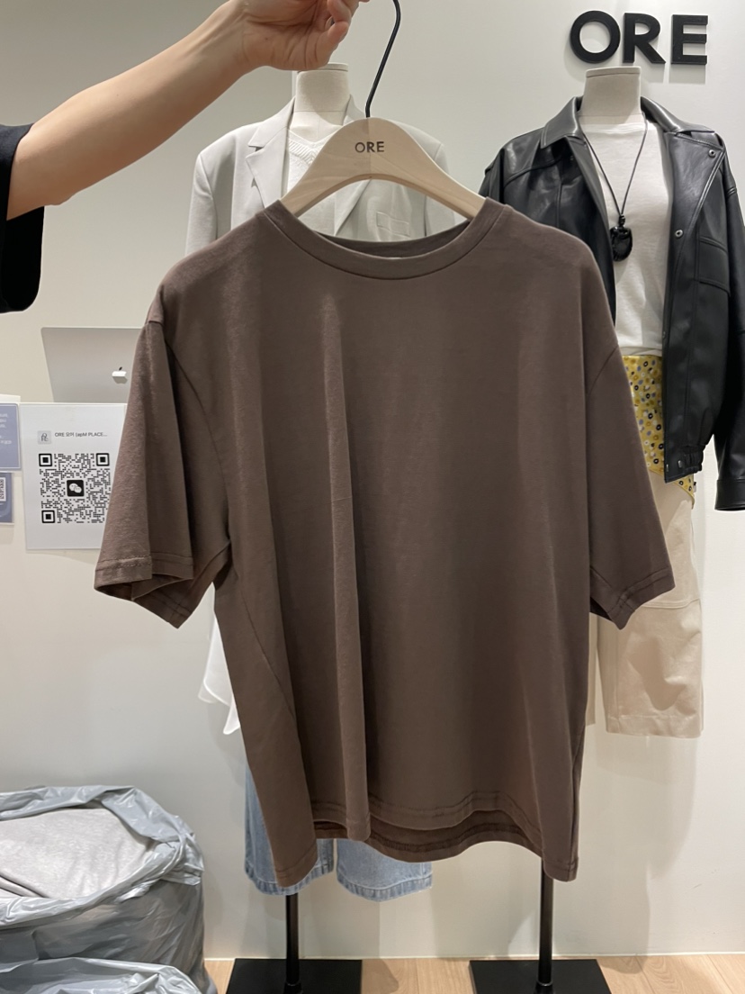 ORE-P韓國直郵女士新款26春夏休閑熱賣職業人氣推薦真品T恤ORET恤圖色4