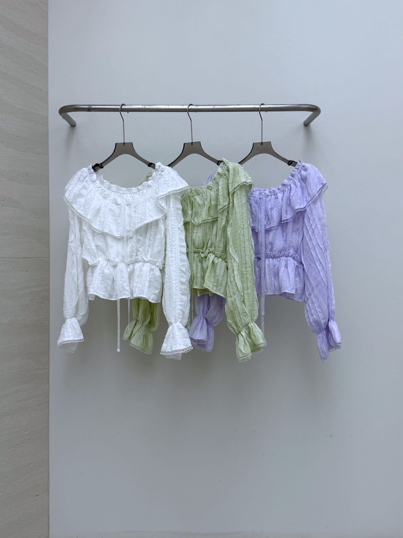 AB韓國代購女士新款真品推薦26春夏熱賣時尚休閑襯衫蕾絲衫AB襯衫/蕾絲衫