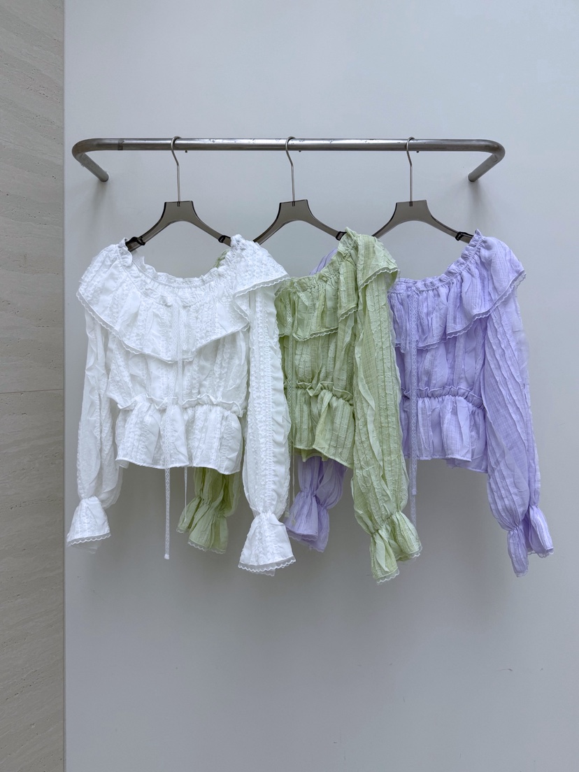 AB韓國代購女士新款真品推薦26春夏熱賣時尚休閑襯衫蕾絲衫AB襯衫/蕾絲衫