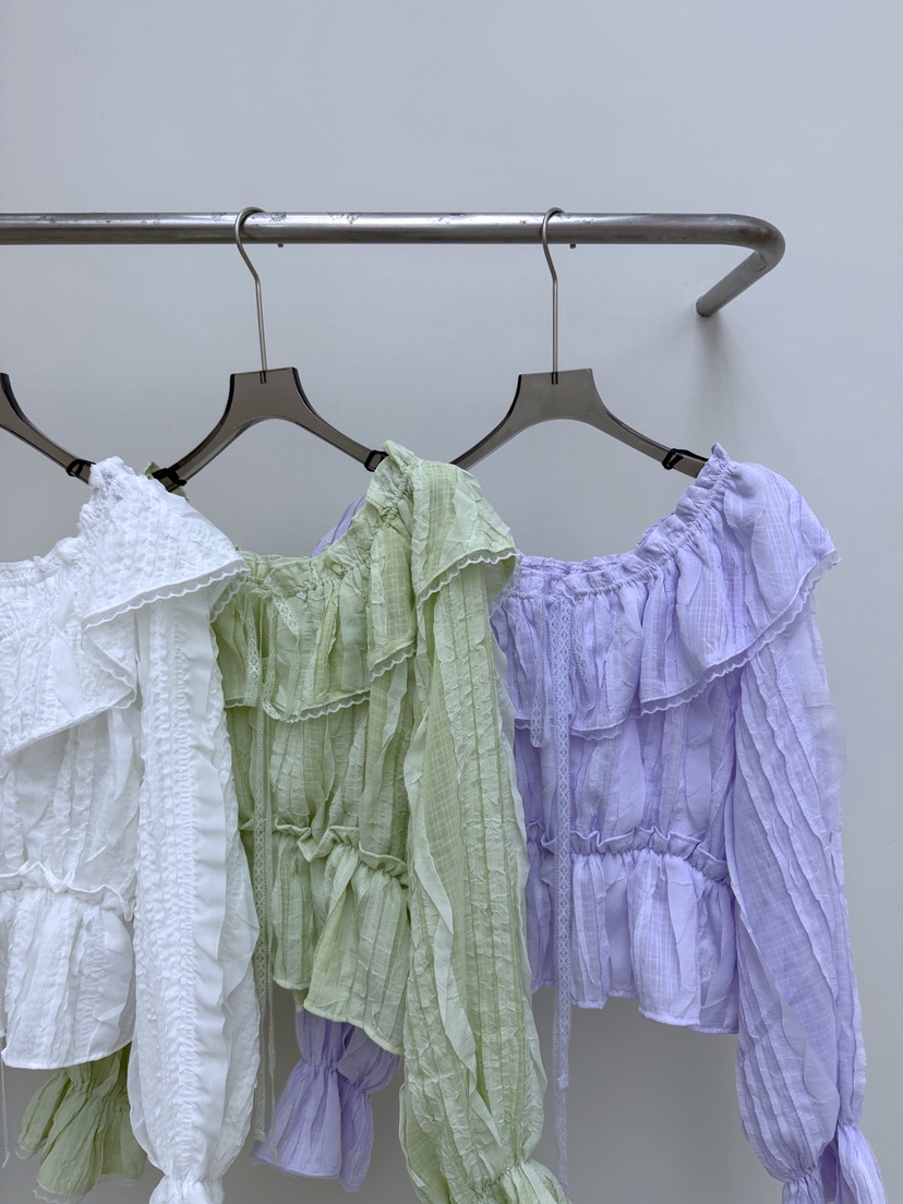 AB韓國代購女士新款真品推薦26春夏熱賣時尚休閑襯衫蕾絲衫AB襯衫/蕾絲衫