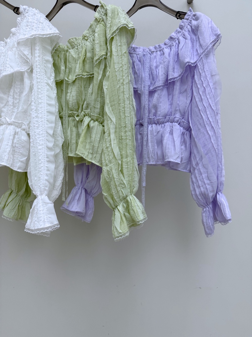 AB韓國代購女士新款真品推薦26春夏熱賣時尚休閑襯衫蕾絲衫AB襯衫/蕾絲衫