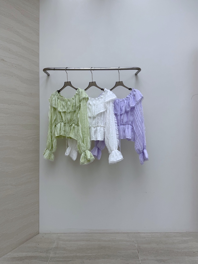 AB韓國代購女士新款真品推薦26春夏熱賣時尚休閑襯衫蕾絲衫AB襯衫/蕾絲衫