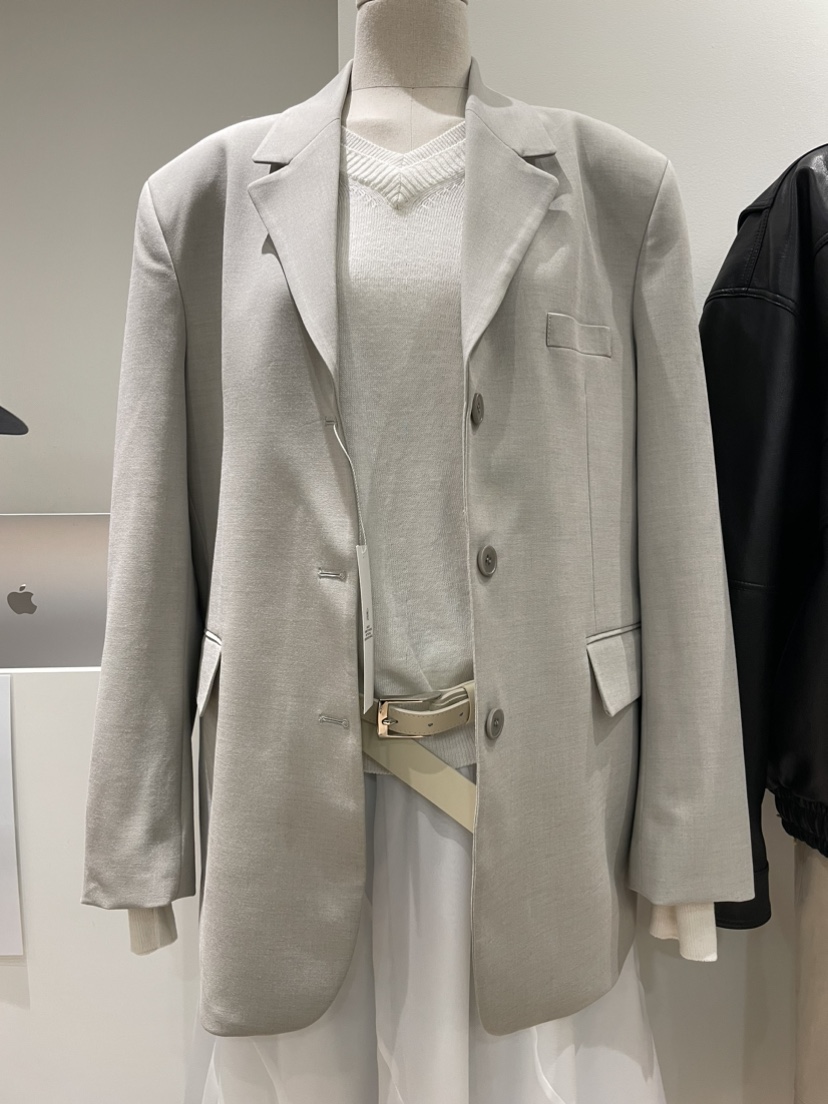 ORE-P東大門實拍女士新品真品熱賣時尚休閑26春夏夾克羊毛ORE夾克圖色1