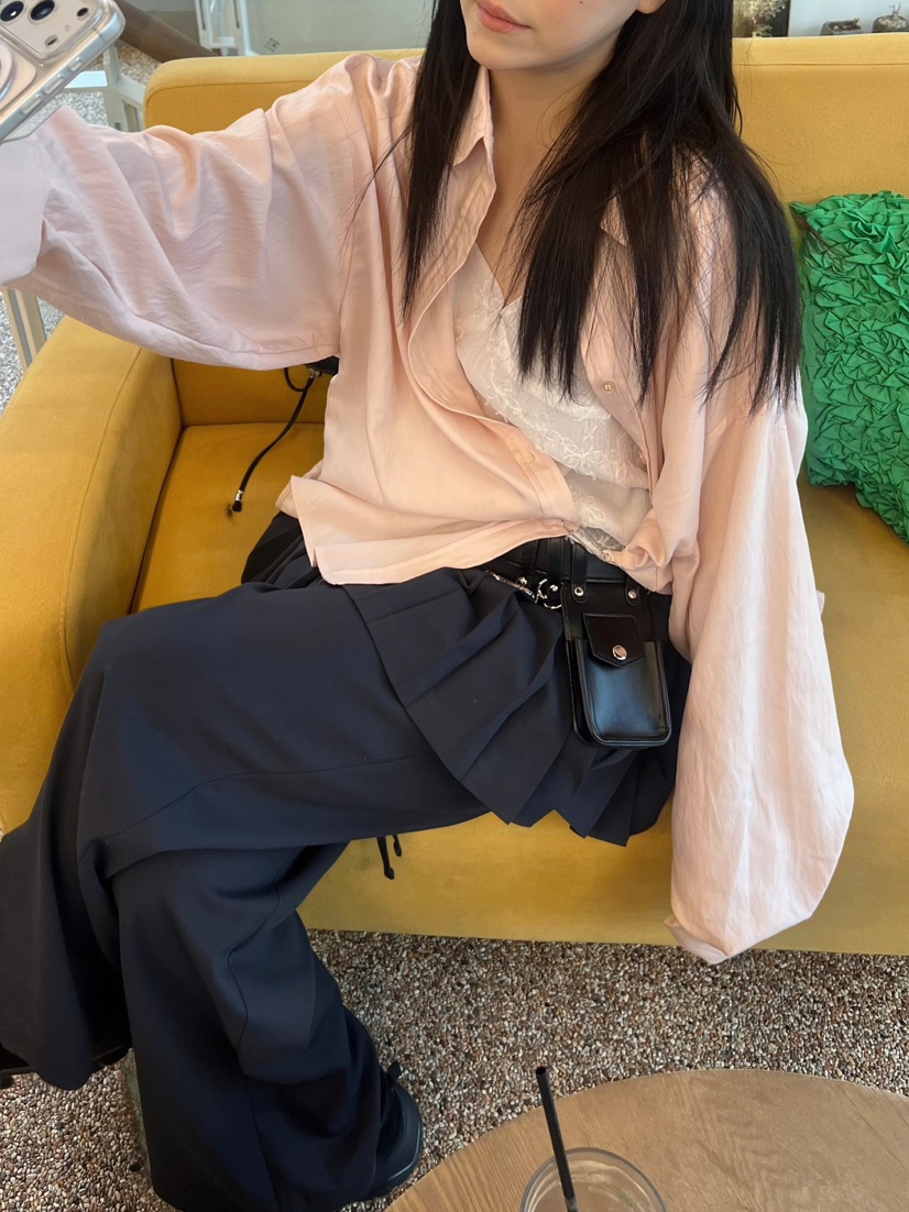 GLITTER韓國代購女裝新品人氣休閑真品推薦職業襯衫蕾絲衫GLITTER襯衫/蕾絲衫