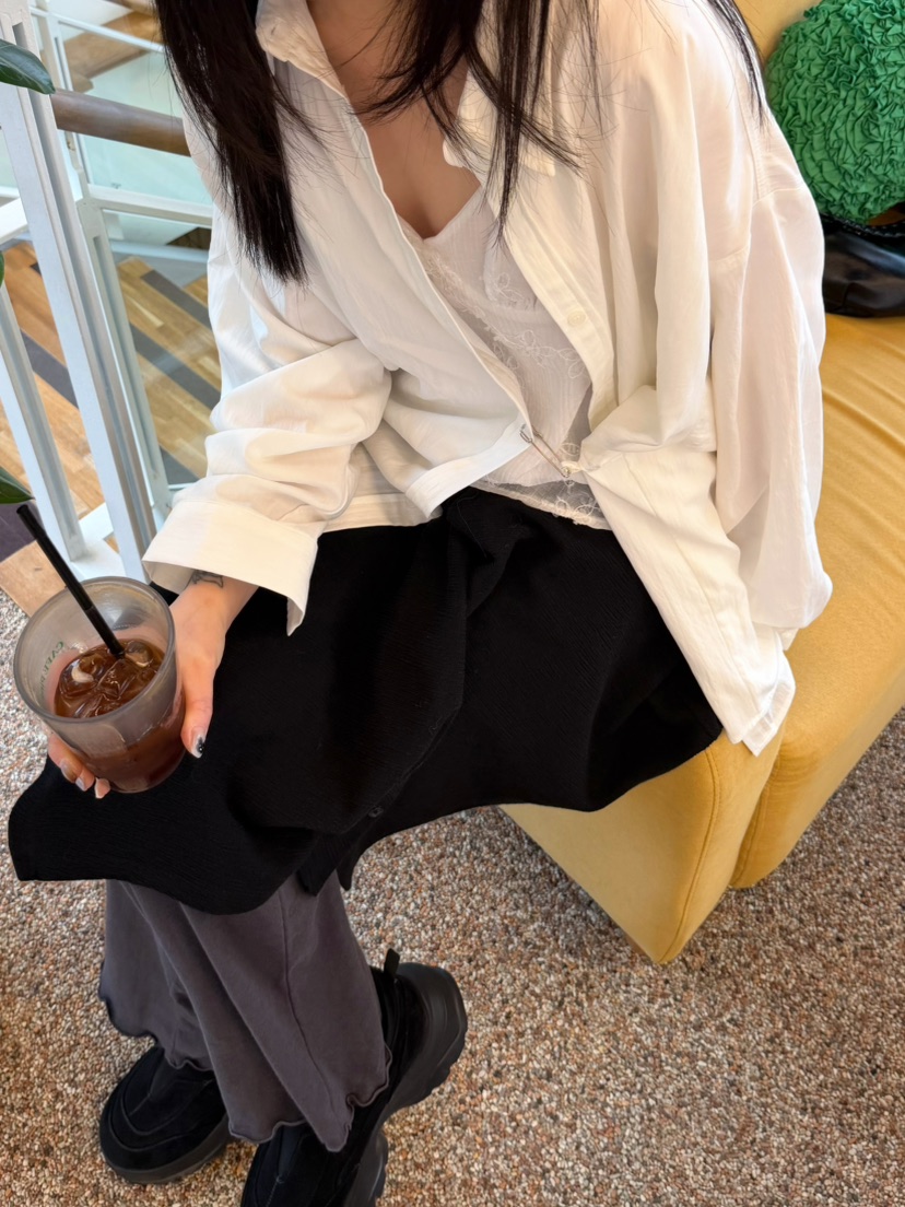 GLITTER韓國代購女裝新品人氣休閑真品推薦職業襯衫蕾絲衫GLITTER襯衫/蕾絲衫