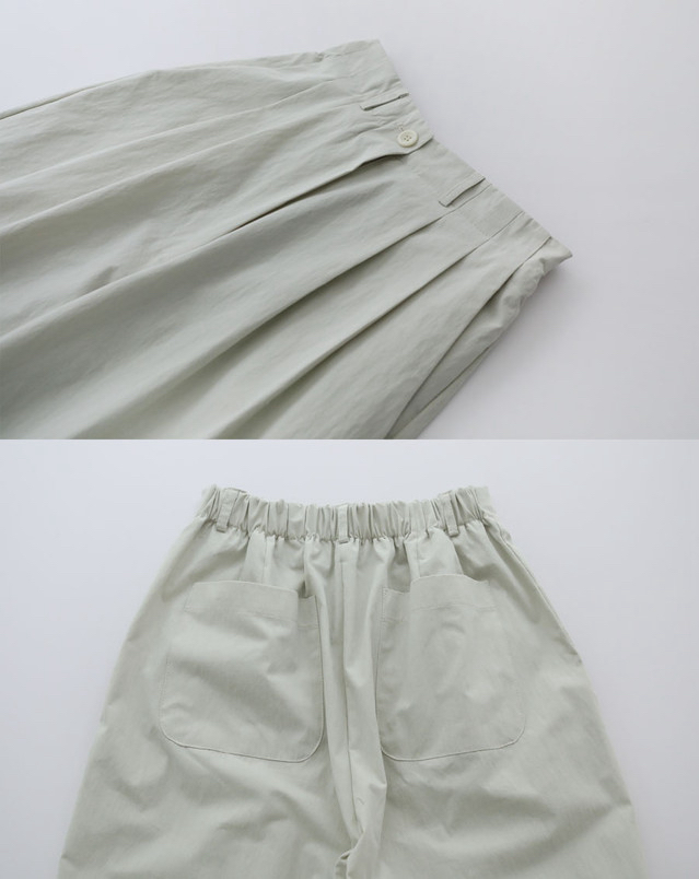 PLANTS ON GRAY韓國直郵女士新款熱賣真品休閑褲柔軟褶裥PLANTS ON GRAY休閑褲