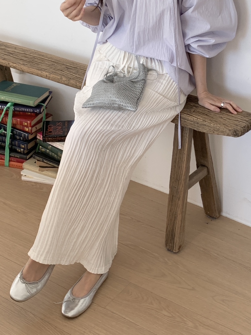 PLANTS ON GRAY韓國代購女裝新款26春夏時尚休閑職業長裙PLANTS ON GRAY長裙