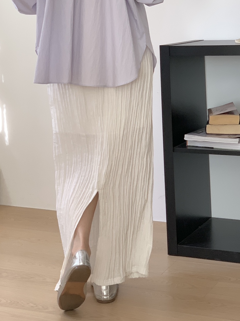 PLANTS ON GRAY韓國代購女裝新款26春夏時尚休閑職業長裙PLANTS ON GRAY長裙