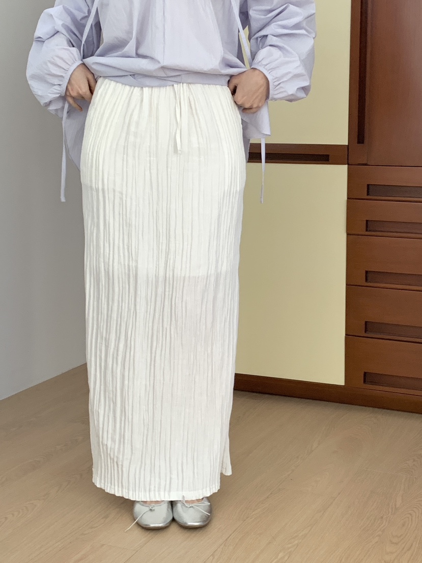 PLANTS ON GRAY韓國代購女裝新款26春夏時尚休閑職業長裙PLANTS ON GRAY長裙圖色1