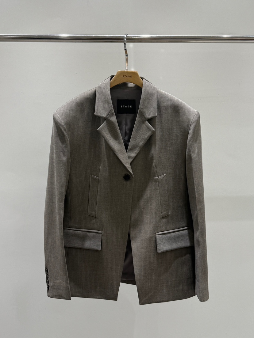 STAGE韓國代購女士新品26春夏人氣職業休閑推薦熱賣時尚夾克STAGE夾克圖色2