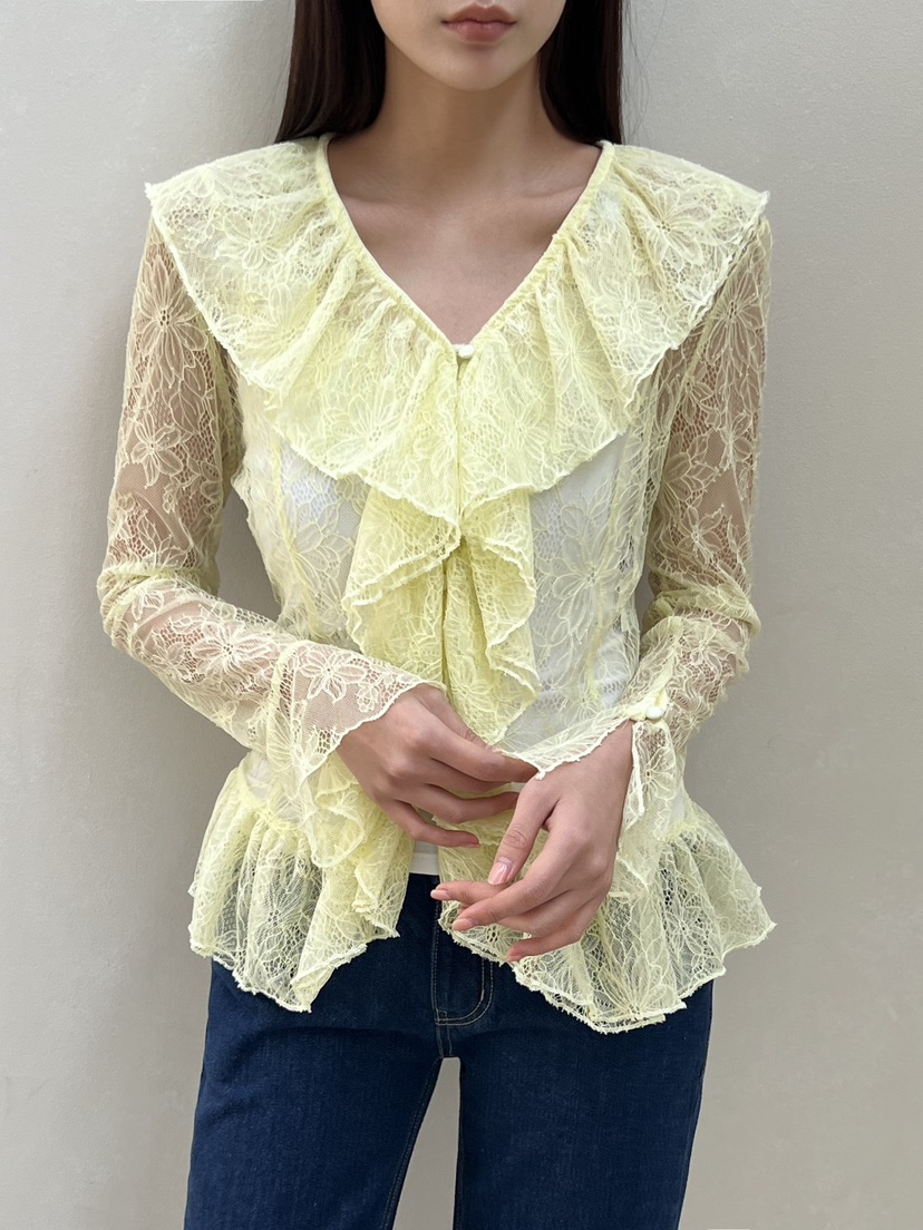 STAGE東大門代購女裝新品休閑推薦熱賣26春夏人氣襯衫蕾絲衫STAGE襯衫/蕾絲衫