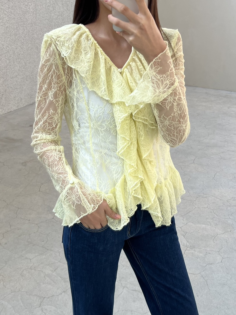 STAGE東大門代購女裝新品休閑推薦熱賣26春夏人氣襯衫蕾絲衫STAGE襯衫/蕾絲衫