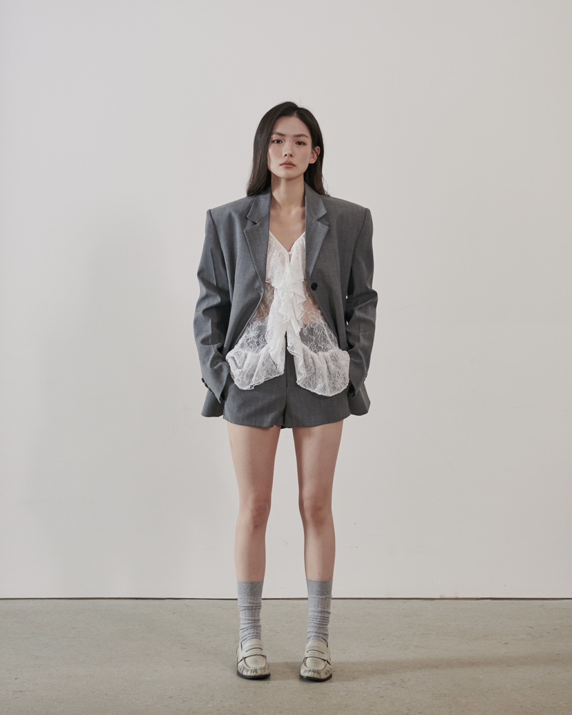 STAGE東大門代購女裝新品休閑推薦熱賣26春夏人氣襯衫蕾絲衫STAGE襯衫/蕾絲衫