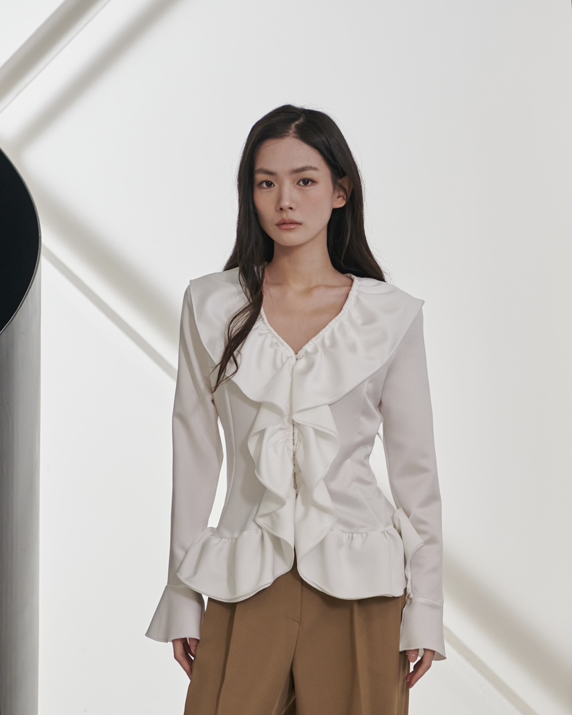 STAGE東大門代購女裝新品休閑推薦熱賣26春夏人氣襯衫蕾絲衫STAGE襯衫/蕾絲衫