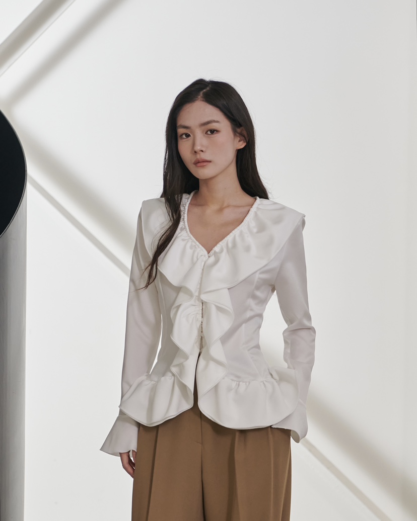 STAGE東大門代購女裝新品休閑推薦熱賣26春夏人氣襯衫蕾絲衫STAGE襯衫/蕾絲衫