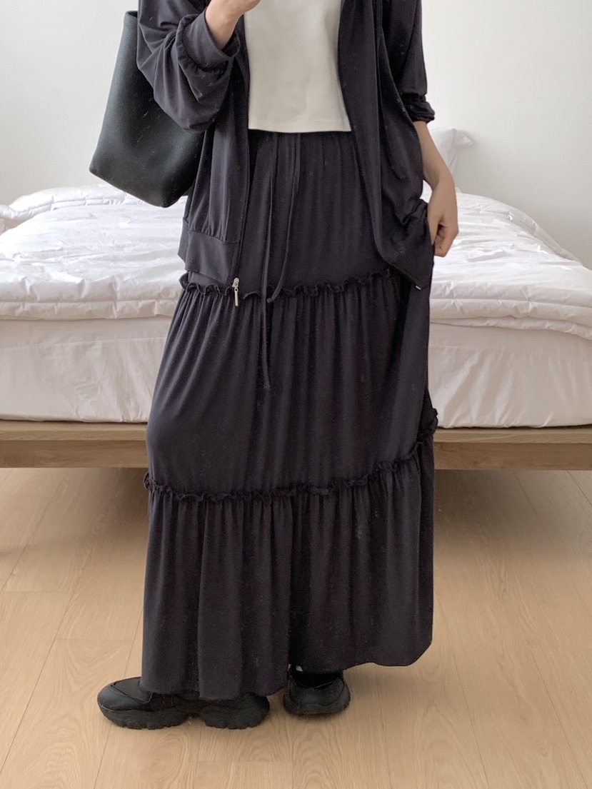 PLANTS ON GRAY東大門直郵女裝新品職業熱賣推薦長裙寬松PLANTS ON GRAY長裙