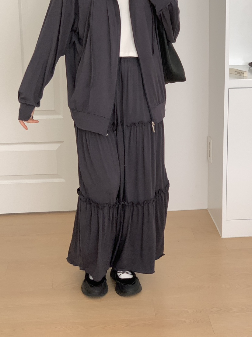 PLANTS ON GRAY東大門直郵女裝新品職業熱賣推薦長裙寬松PLANTS ON GRAY長裙