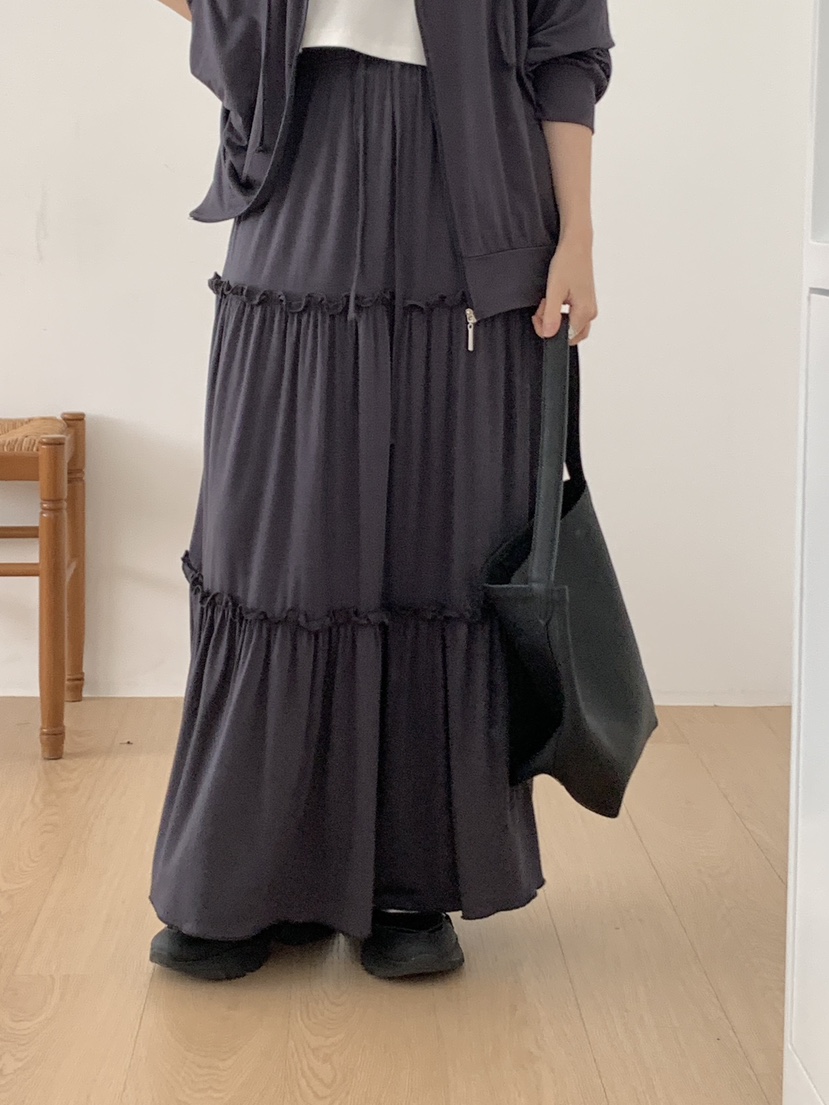 PLANTS ON GRAY東大門直郵女裝新品職業熱賣推薦長裙寬松PLANTS ON GRAY長裙