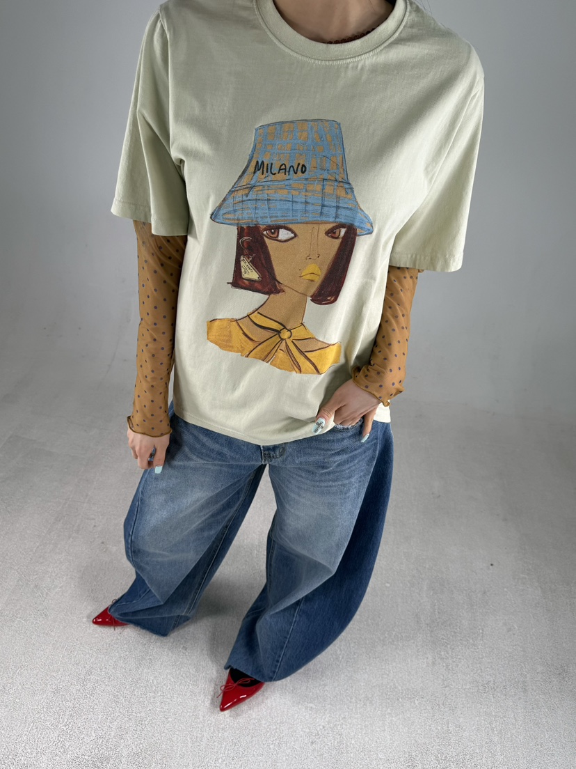 SHIRRING韓國直郵女裝新品熱賣真品休閑26春夏時尚職業T恤SHIRRINGT恤