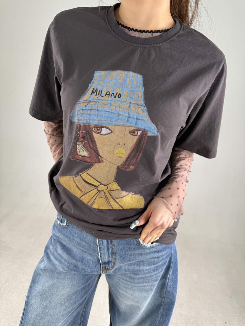 SHIRRING韓國直郵女裝新品熱賣真品休閑26春夏時尚職業T恤SHIRRINGT恤