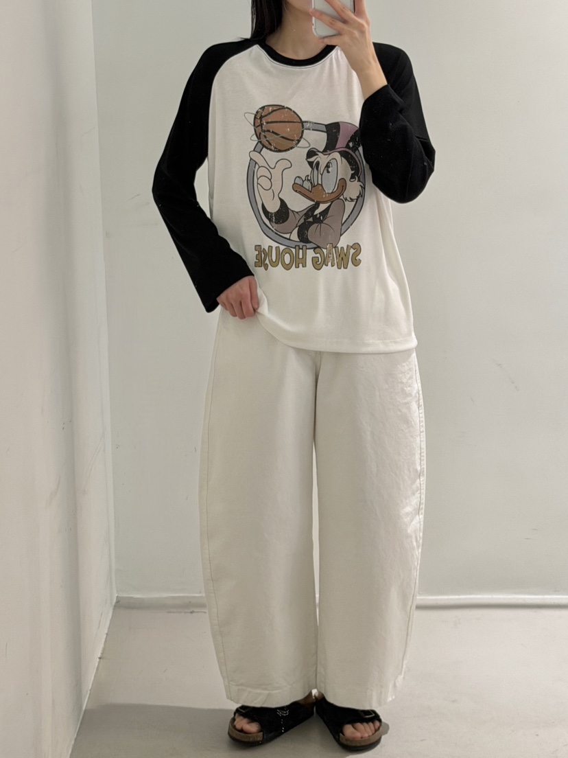 PEPPER-L韓國直郵女士新品人氣26春夏職業時尚長袖T恤鴨PEPPER長袖T恤