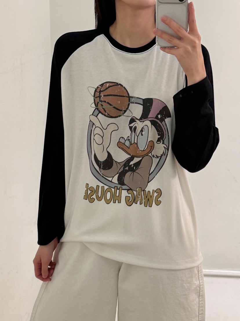 PEPPER-L韓國直郵女士新品人氣26春夏職業時尚長袖T恤鴨PEPPER長袖T恤