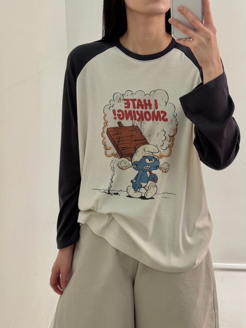 PEPPER-L韓國代購女士新品熱賣人氣真品休閑時尚長袖T恤PEPPER長袖T恤