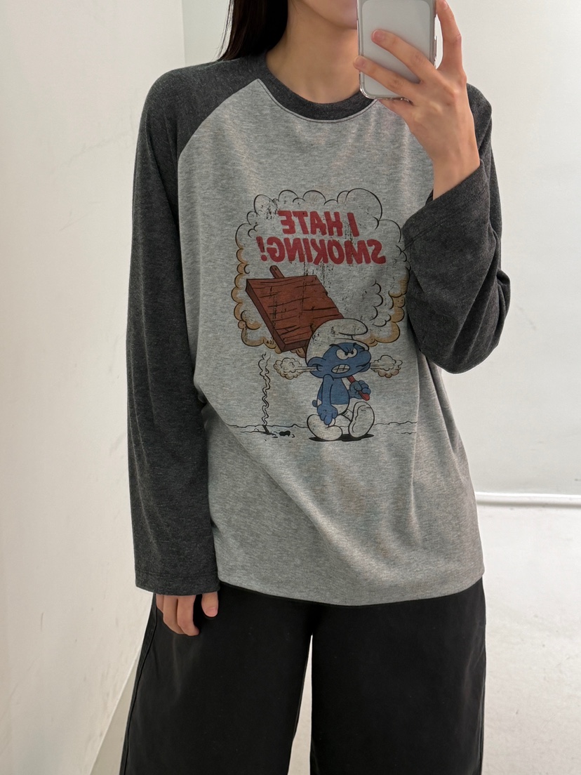 PEPPER-L韓國代購女士新品熱賣人氣真品休閑時尚長袖T恤PEPPER長袖T恤