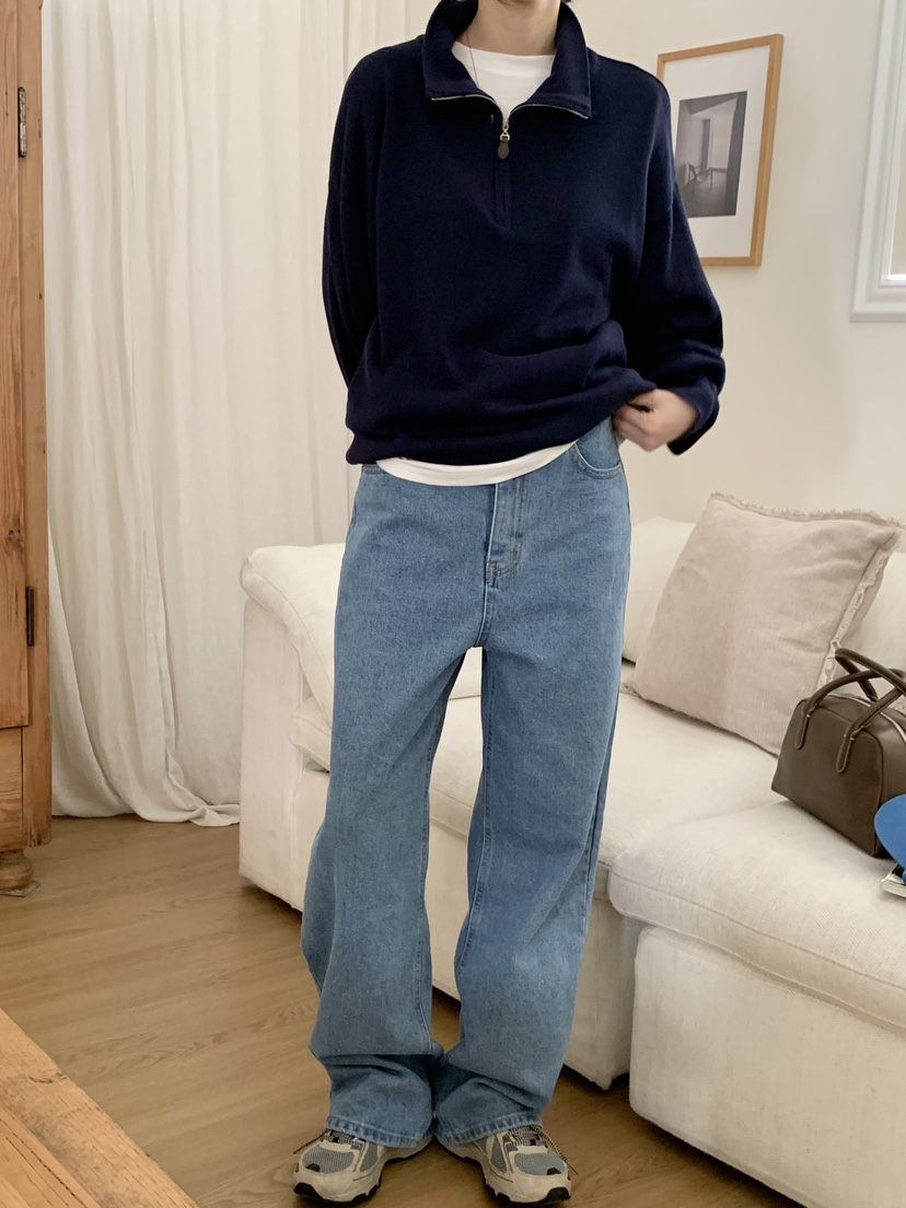 WOOD韓國代購女士新品時尚26春夏休閑職業真品針織衫拉鏈WOOD針織衫