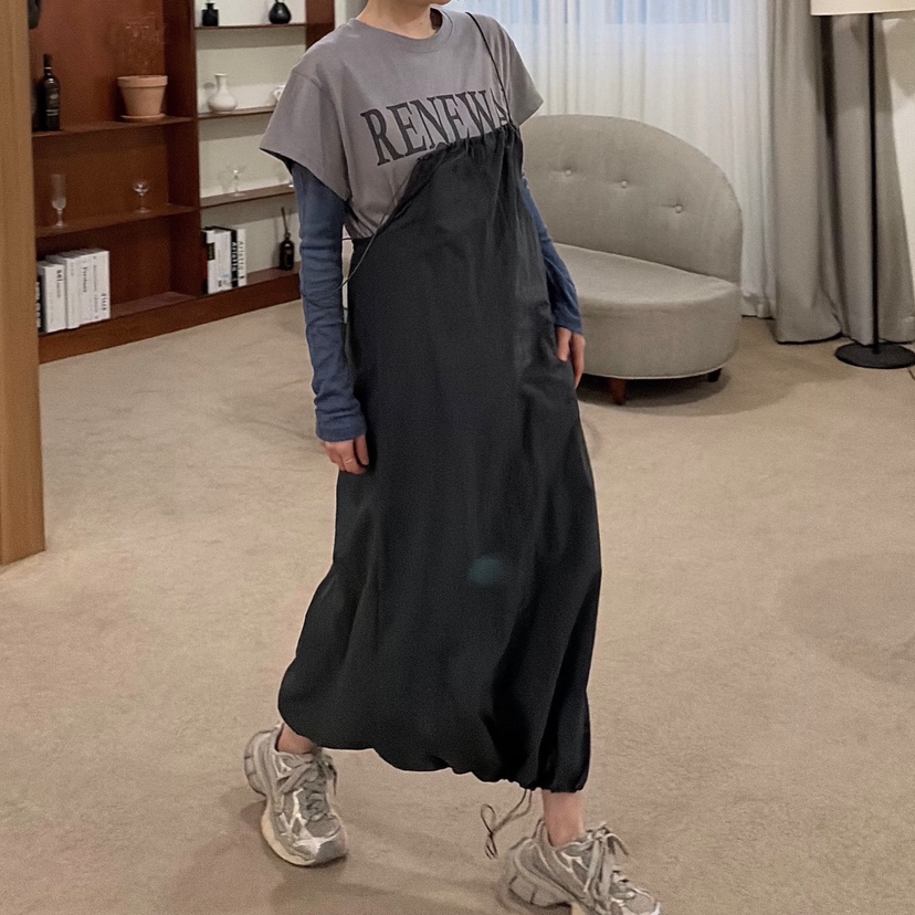 JOA東大門直郵女士新品熱賣真品26春夏連衣裙不含內搭尼龍JOA連衣裙圖色1