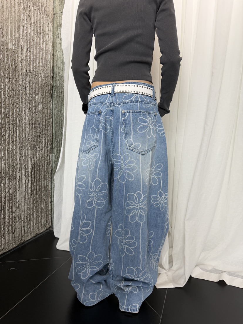 SEEOT韓國代購女士新品職業時尚推薦牛仔褲不含腰帶男女同款SEEOT牛仔褲