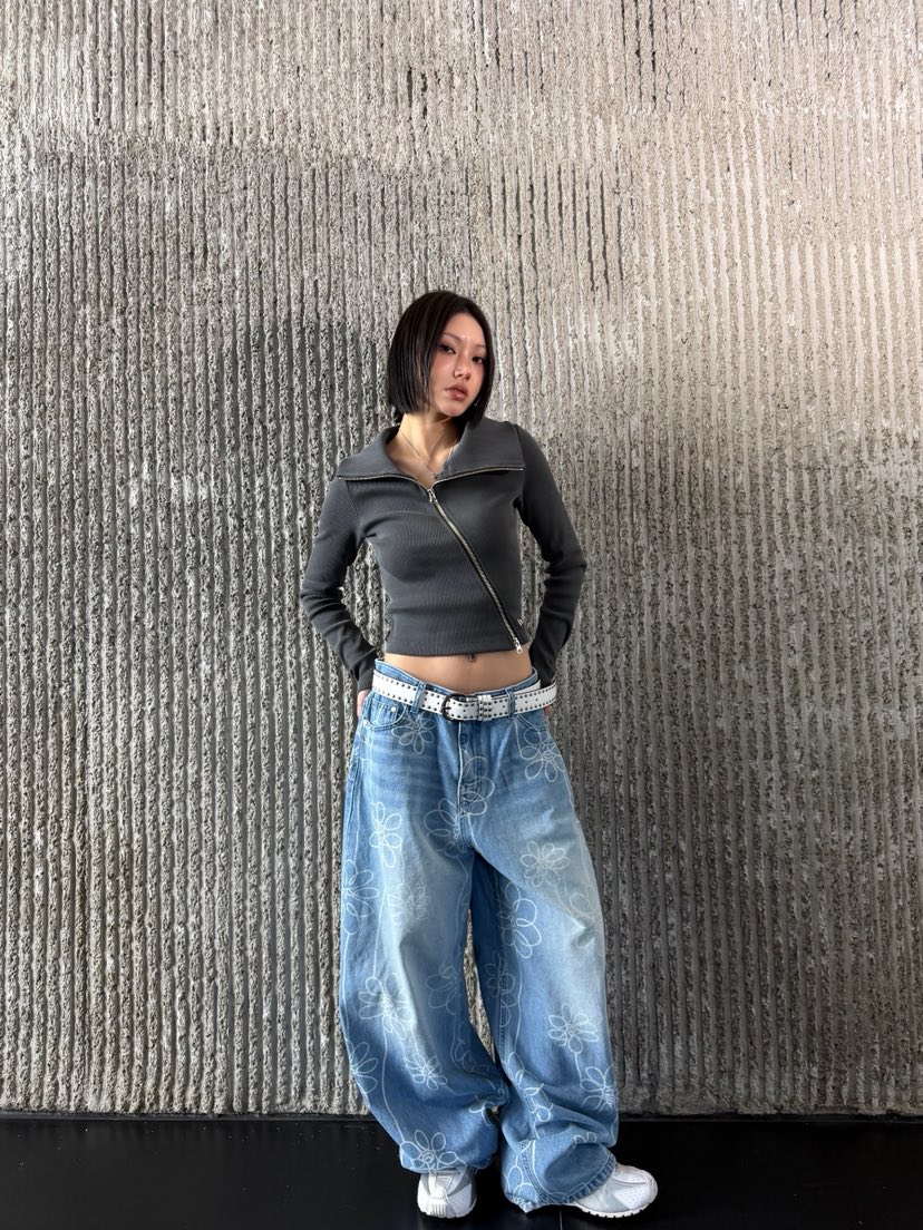 SEEOT韓國代購女士新品職業時尚推薦牛仔褲不含腰帶男女同款SEEOT牛仔褲