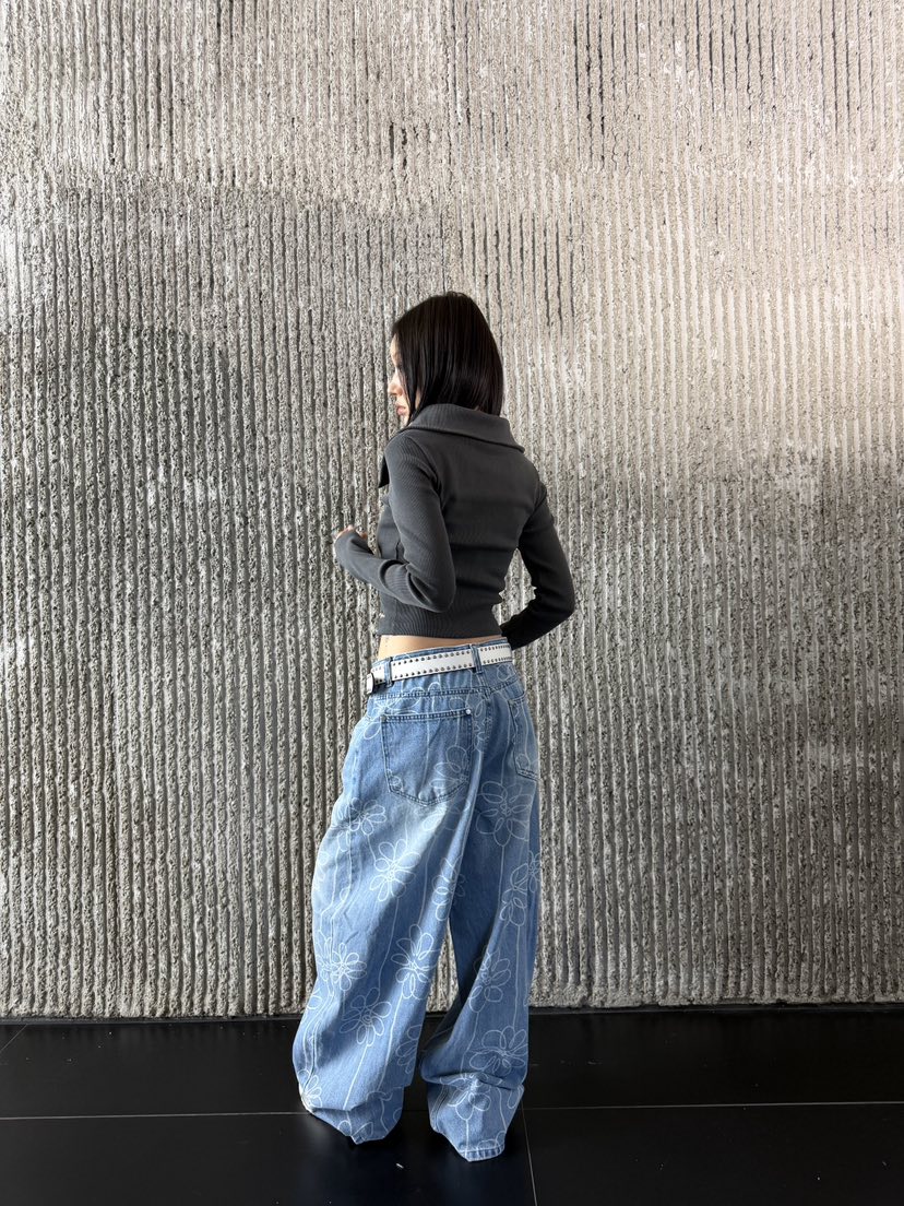 SEEOT韓國代購女士新品職業時尚推薦牛仔褲不含腰帶男女同款SEEOT牛仔褲